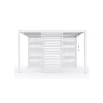 Pannello Singolo Fisso Per Pergole Giardini Di Maggio "blind" In Alluminio Bianco 123x238 Cm