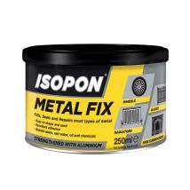 U-POL – ISOPON Metal Fix 250ml – Two-Part Polyester Filler for Steel, Aluminium, and Alloys – Strong Adhesion, Water and Chemical Resistant