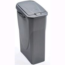 Pattumiera Per Raccolta Differenziata Colore Antracite 40 Litri Ecobin 25x42x61,5 Cm 40 Litri Colore Antracite
