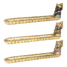 Zen Et Ethnique - Signes Grimalt Portaincienso Regalo Portaincienso Buda 3 Uni. Complementos Natura Dorado 5x27x9cm 25320