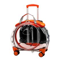 Haustier Rollgepäck Mit Transparenten Belüftungslöchern Und Leisen Rädern, Praktischer Und Tragbarer Rucksack Für Katzen Und Hunde Auf Reisen