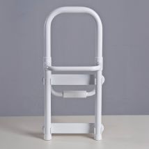 Weißer Badewannengriff 22,5 x 51,5 cm – Haltegriff aus rostfreiem Aluminium – Einfache Installation ohne Bohrungen – Für zusätzliche Sicherheit