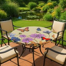 Gartenplane Mit Gummizug, Blumenwiese, Ø 70-86 Cm