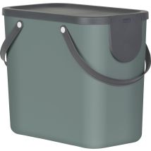 Rotho Mülltrennungssystem Albula 25 L Mistletoe Green Recyclingbehälter Müll- & Abfalleimer