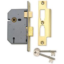 Union - 2277 3 Lever Mortice Sashlock Satin Chrome 65mm 2.5in Visi