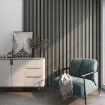 Akustik-Wandpaneel-Set 16 Stück 120x60cm MDF furniert Schallabsorption NRC 0,8 – Holzverkleidung für Wand und Decke