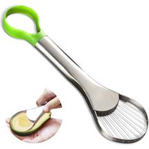 Avocado Knife Avocado Slicer Avocado Slicer Peeler Stainless Steel Blade Can Be Hooked To Peel And Pit Kitchen Fruit Slicers For Avocado Mango Papaya