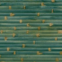 Montecolino - Grandeco Wanderlust Bamboo Green Teal Paste The Wall Semi Vinyl Wallpaper