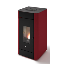 Eva Calòr Termoestufa De Pellet Ventilada Frida 13 901670600 Acabado Rojo