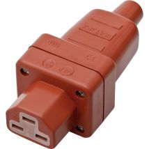 444007 Warmgeräte-steckverbinder 444 Buchse, Gerade Gesamtpolzahl: 2 + Pe 16 A Rot 1 St. - Kalthoff