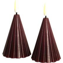 Candele Led Sirius Laura Tree Bordeaux Eleganti 11 Cm