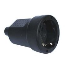 Silver Electronics - Schuko-netzstecker 16a/250vac Gummi Schwarz