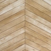 Fablon - Dc-fix Chevron Natural Self Adhesive Wood Plank Vinyl Sticky Film 2m X 67.5cm