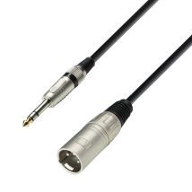 XLR-Stecker auf JACK 6,3 Stereo Kabel 3m – Hochwertiges Audiokabel für Mikrofone – 3 Jahre Garantie