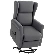 Relaxsessel, Aufstehhilfe, Liegefunktion, Bis 200kg, 72,5x94x109cm, Dunkelgrau