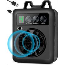 Crea – Dispositivo Ultrasónico Antiladridos – Alcance De 15 Metros – 4 Niveles De Sensibilidad Ajustables – Recargable Por Usb – Resistente Al Agua (