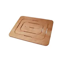 Pedana Piatto Doccia 54x68x2h Legno Marino Quadrata Antiscivolo Castel Merlino
