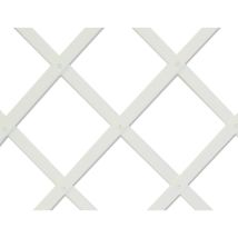 Traliccio In Plastica 0,5x1,5m Colore White Profilo A Doghe 22x6mm Nortene