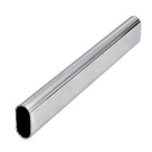 Tubo Per Armadio Ovale, 30x15mm, Lunghezza 100cm, Cromo
