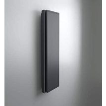 Vertikaler Elektrischer Heizkörper Wi-fi Mit Led-licht 150x45 Cm Anthrazitgrau Radialight Icon Ico15112 Matt-schwarz
