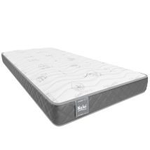 Nalui - Matelas Viscoélastique 75x190cm Mulhacén Aloe Vera : Hauteur:±15cm : Respirant : F. Moyenne-élevée. Réversible : Fabriqué En Espagne Gris