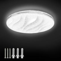 Extrastar - 24w Led Integrated Ceiling Light Flush Light Cold White 38cm