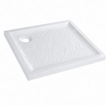 Allia – Piatto doccia in pietra 900x700x65mm – 90 x 70 cm, 37 kg, bianco