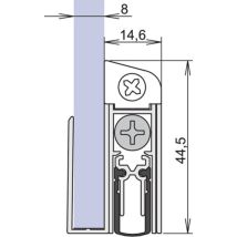 Athmer - Guarnizione Porta Schall-ex Gs-8 1-407 1-s.l.708mm Alu.silverf.glt