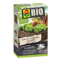 Bio Concime Organico Per Insalate E Orticole Da Foglia, Con Lana Di Pecora, Consentito In Agricoltura Biologica, 750 G - Compo