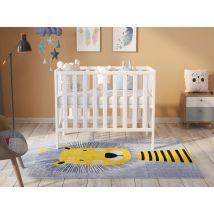 Love For Sleep - Paris Space Saver Cot 100x50cm With Aloe Vera Quilted Mattress (white) - White