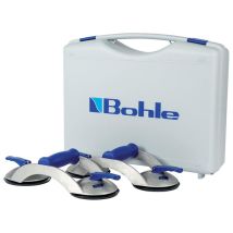 Veribor – Saugheber-Set im Transportkoffer S 2.0 BL – 2 Saugheber aus Aluminium – Tragkraft mit Sicherheitsfaktor – Ideal für glatte Oberflächen