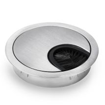 Passe-câble – 60 mm – métal avec joint brosse – Matières, Longueur – ONECONCEPT