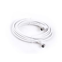 Cable Antena Conectores Acodados 5m Blanco Axil