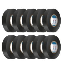 Cilia Lot De 10 Rubans Isolants Électriques Pvc 19mm X 25m Chatterton Chatterton - Scotch D'Électricien Ignifugé - Adhésif Professionnel Norme Iec - 