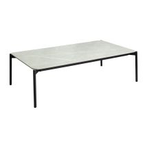 Tavolino Basso Rettangolare Ambiance Grafite/grigio 131x76cm