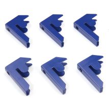 Monster Racking - 6 Conectores Azules Para Estanterías T-rax De Acero Robusto Piezas Conectores De Estantería Piezas Unir Bahías De Estanterías 