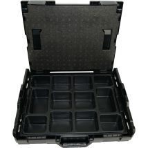 Bs Systems L-boxx 102 Negro Incl. Inserto Para Piezas Pequeñas 12 Compartimentos