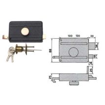 Serrature Da Portoncino Con Pomolo Interno Catenaccio E Scrocco 270cs Mm.60 (270/cs) Icsa