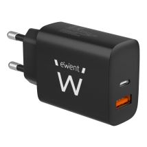 Cargador Ewent Rapido Usb-c Y Qc3.0 20w
