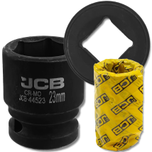 Douille À Impact Jcb 1/2" 23 Mm, Clé À Douille 6 Pans En Acier Cr-mo