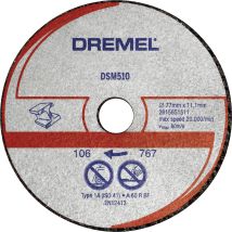 Dremel DSM510 – Fächerschleifscheibe für Metall und Kunststoff – Durchmesser 20mm – Breite 77mm – Höhe 2mm – 7680 Einheiten pro Palette