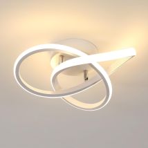 Goeco - Luce A Soffitto A Led 30w Moderno Moderno Design Bianco Caldo 3000k Lampagno Atturato Per Camera Del Sognali Camera Da Passeggia Damitura 