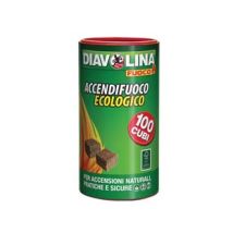 Diavolina Accendifuoco Ecologico In Box 100 Pz.- - Conf. 100 Pz - 6 Pezzi Diavolina