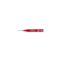Lyra Marker rot – feine extralange Spitze 1,5 x 35 mm – rostfreier Stahl – permanente Tinte – für Holz, Metall, Kunststoff, Glas, Keramik
