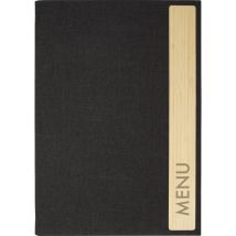Sigel Sm221 Cartellina Di Menu Din A5 1 Pz. Incl. 2 Copertine Doppie Trasparenti Per 8 Pagine, Rilegatura In Gomma Grig