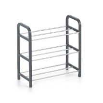 3 Tier Metal Shoe Rack Sturdy Stylish Easy Assemble Compact Storage Unit