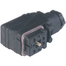 Leitungsdose Mit M16-leitungsverschraubung Und Schraubkontakten Schwarz Go 610 Wf Pole:6 + Pe 932 48