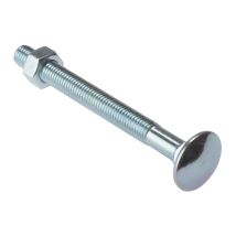 Forcb10150m Zp 150 Mm Bulloni E Dadi Per Carrozzeria, Argento, M10 X 150mm, Set Di 10 Pezzi - Forgefix