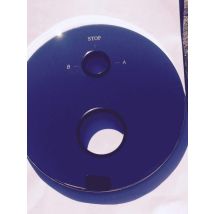 Paffoni - Placa Redonda Con Dos Agujeros Para Termostatos Zpia037 Cromo