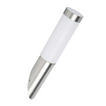 Aplique de pared exterior ABREGO IP44 E27 11W Acero inoxidable – Diseño moderno para terrazas y jardines